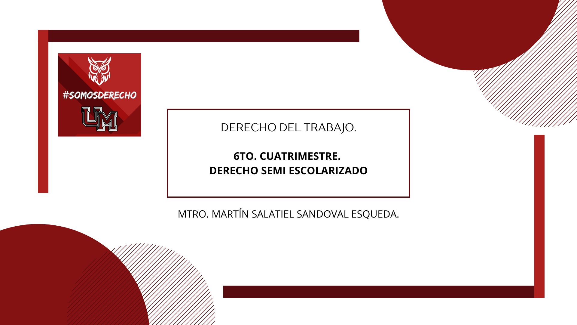 DERECHO DEL TRABAJO.